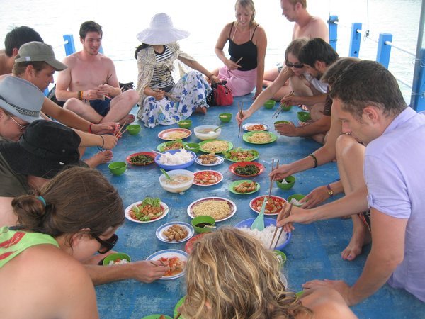 Lunch on the boat in Nha Trang