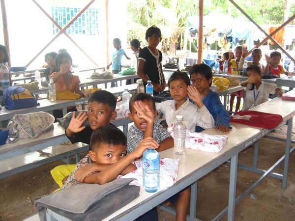 One of the classes in the orphanage