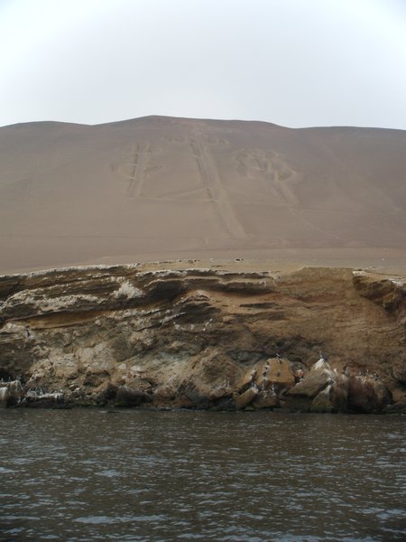 Nazca drawings on the rocks