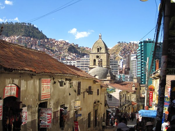 La Paz, near the witches market