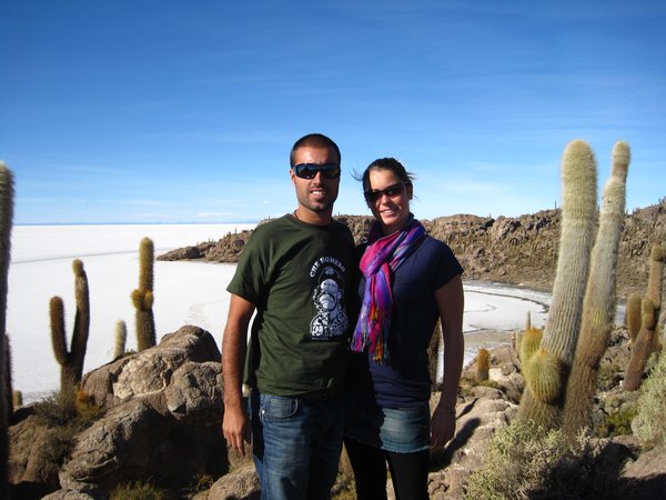 On one of the salt flat islands