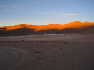 Sunrise over the volcano