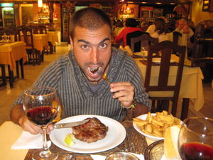 The first Argentine steak