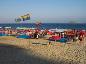 Our local beach in Ipanema