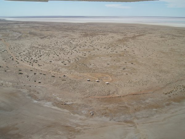 Campsite from the air