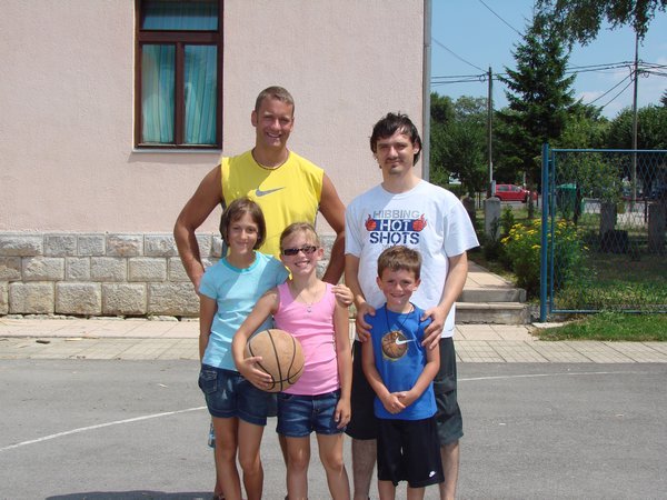 The basketball game in Brinje