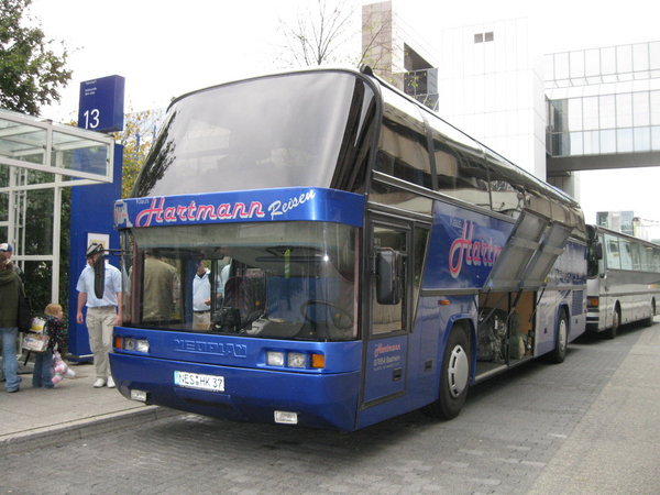 Bertha, our big blue bus