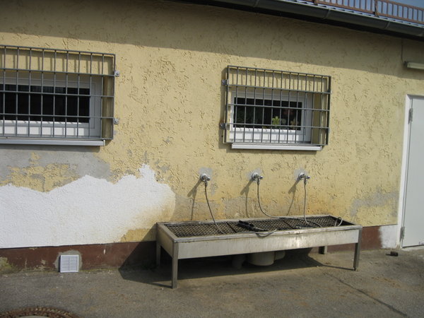 Boot washing station