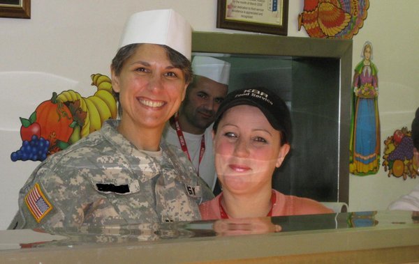 Safety Officer with local food service worker