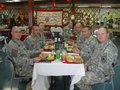 Some of the Logistics guys eating the holiday meal