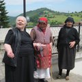 The local women welcoming party at the church