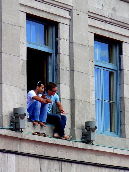 Watching from above - Place Jacques-Cartier in Montreal