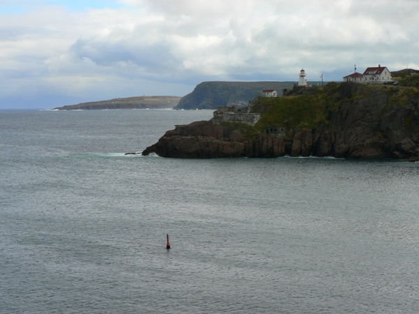 Lighthouse with Cape Spear in the distance, St Johns - Newfoundland