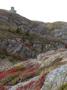 Looking up to the top of Signal Hill, St Johns - Newfoundland