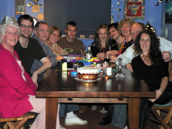Family dinner at Mum and Don;s