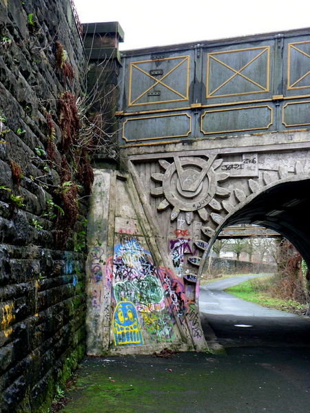 Down on the cycle track in Paisley