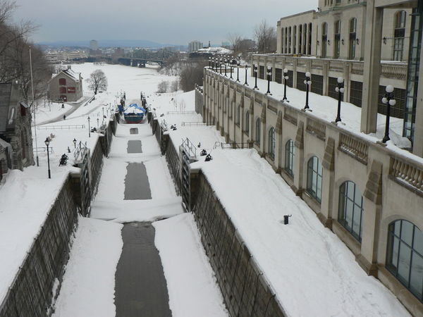 Frozen Rideau Canal, Ottawa