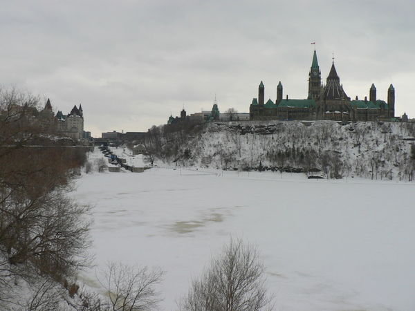 Looking towards the Parliament Buildings, Ottawa