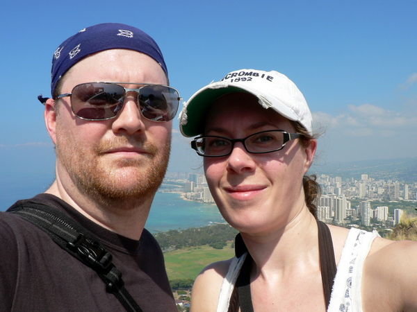 Us at the top of Diamond Head