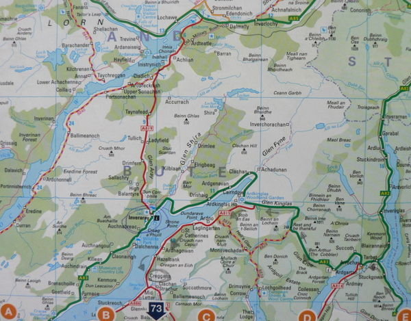 Around Creggans Inn and Loch Fyne map