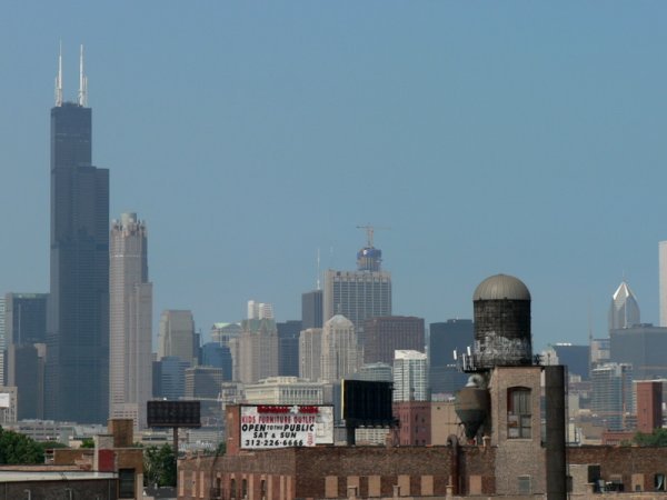 The Chicago skyline
