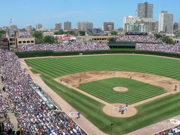 Wrigley Field, home of the Chicago Cubs
