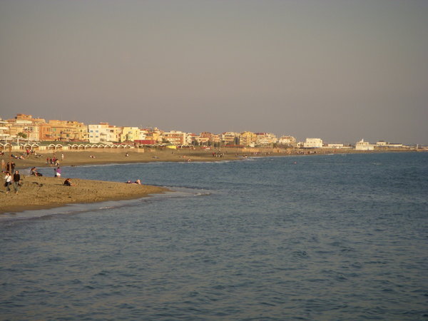 ocean view from Lido Ostia