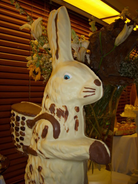 white chocolate rabbits 