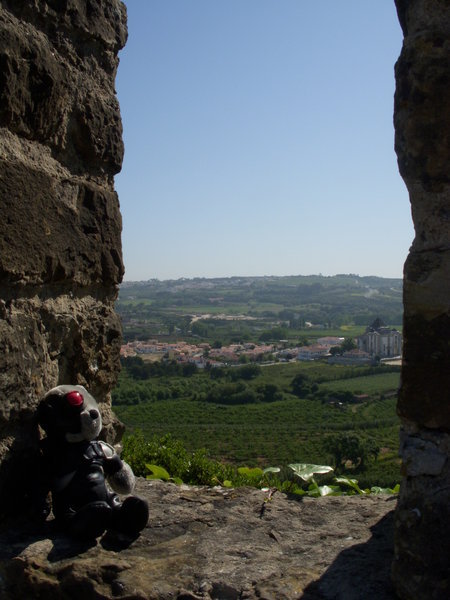 view from Obidos castle
