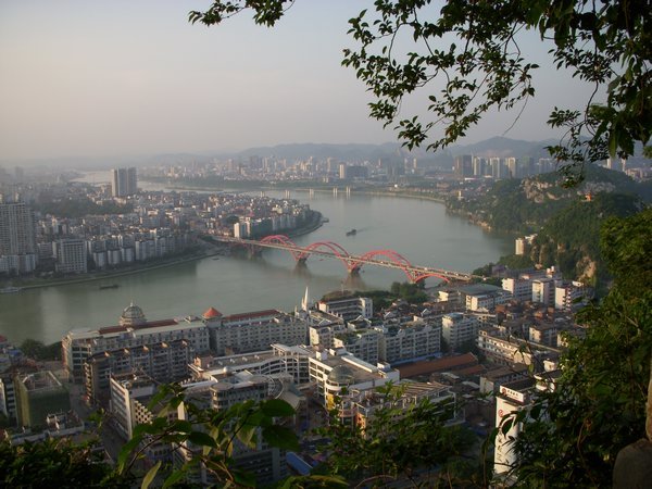 view from the hill park - Liuzhou