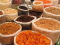 Nuts galore at the saturday Selcuk bazaar 