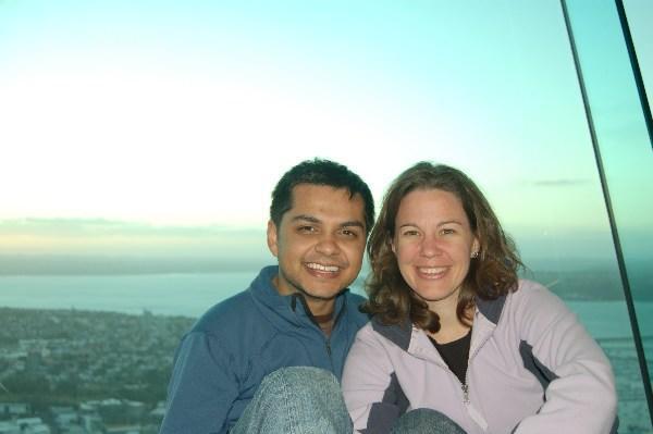 Us at the Sky Tower ...