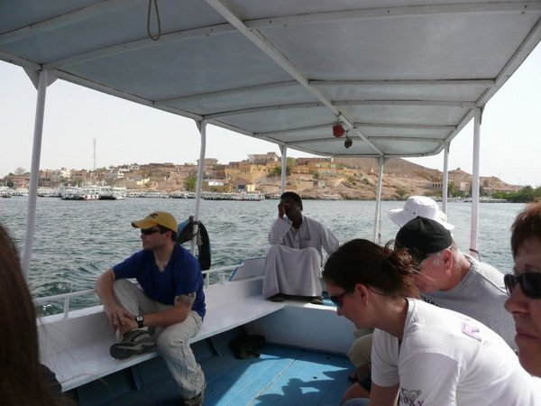 The boat ride to Philae's Temple