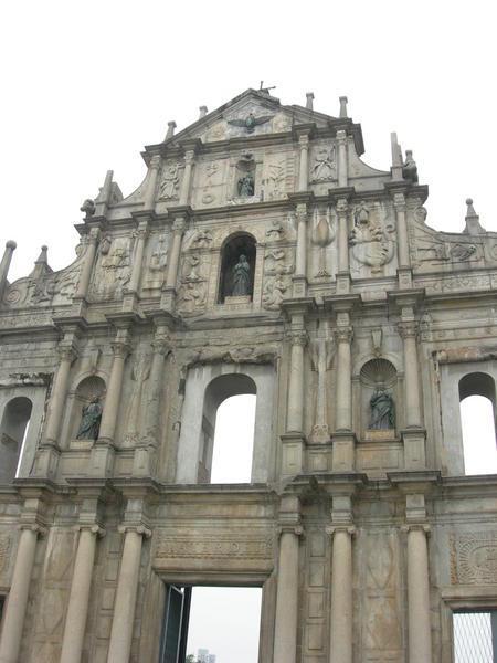 The ruins of St. Paul's Cathedral