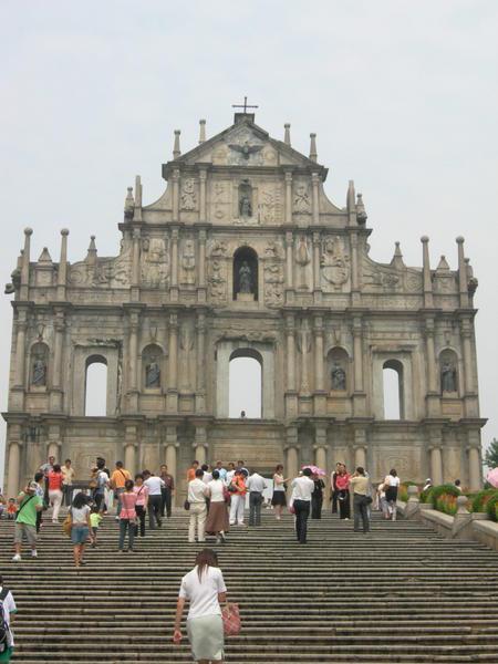 The ruins of St. Paul's Cathedral
