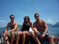 On the boat to Ilha Grande