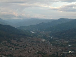A good view of part of Medellin from the paragliders' hill