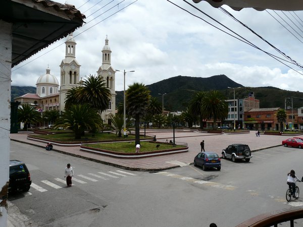 Town square and church