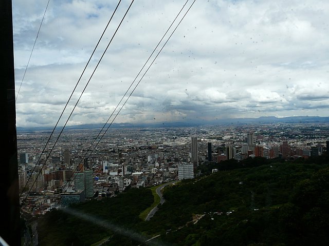 ride up over looking Bogota