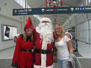 Santa at Sydney airport