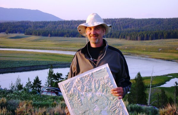 Yellowstone hike topo map