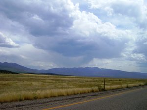 Rain on Utah Plain