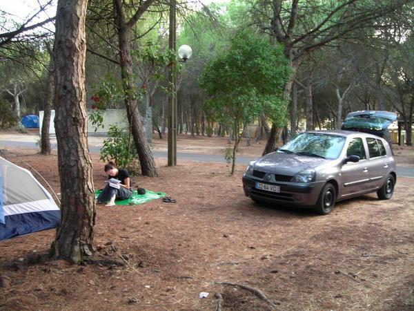 second night´s site and our cute little car