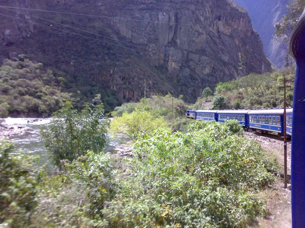 The train to Aguas Calientes