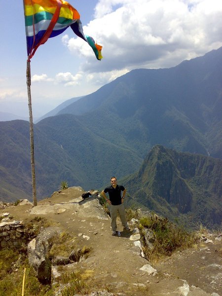 The top of Machu Picchu mountain 