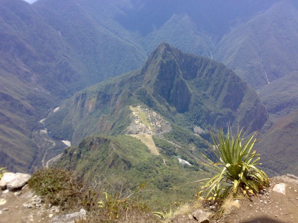 The view from Machu Picchu mountain