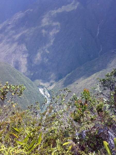 View from Machu Picchu mountain