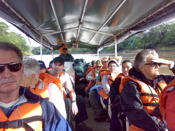 The boat trip up the Amazon