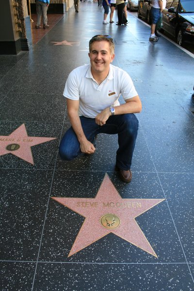 Andy on Hollywood Walk of Fame