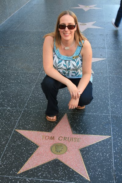 Liz on Hollywood Walk of Fame